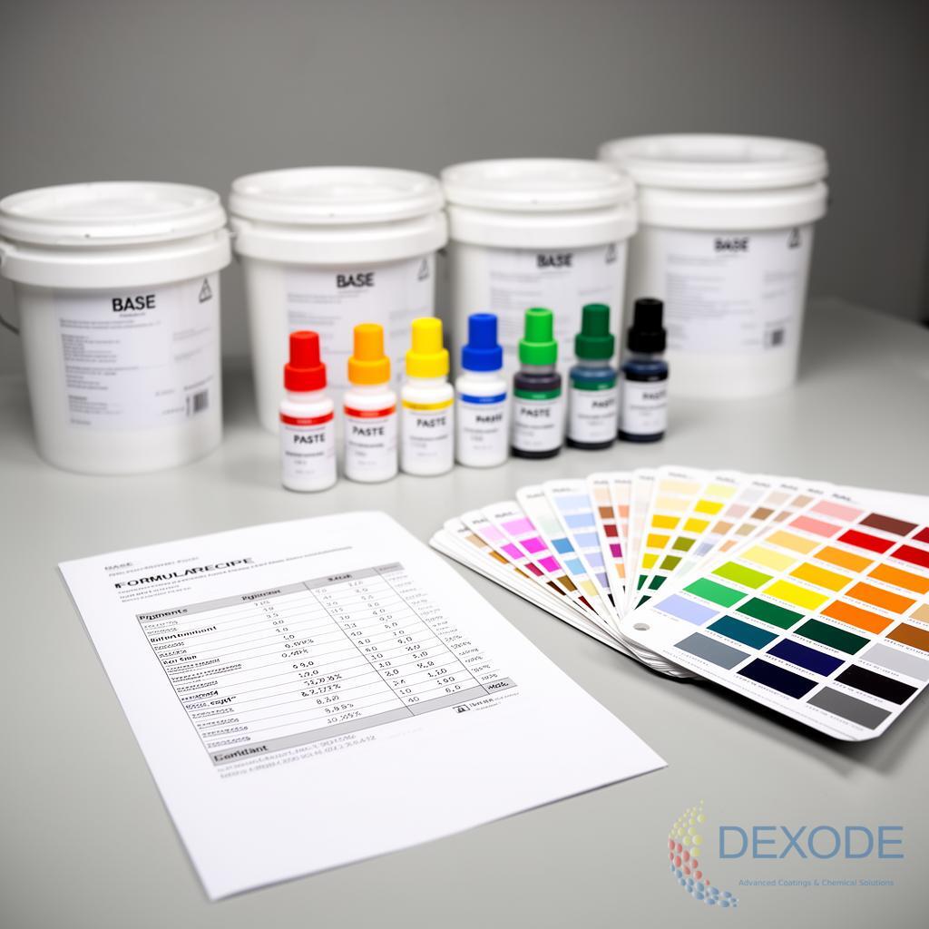 Dexode İnorganik Boyalar Mixing System – Baz, Pasta, Formül ve RAL Kartelası